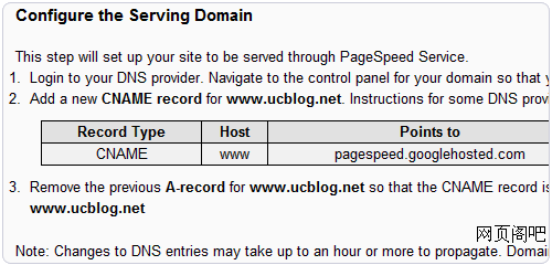 Google PageSpeed Service做域名DNS解析